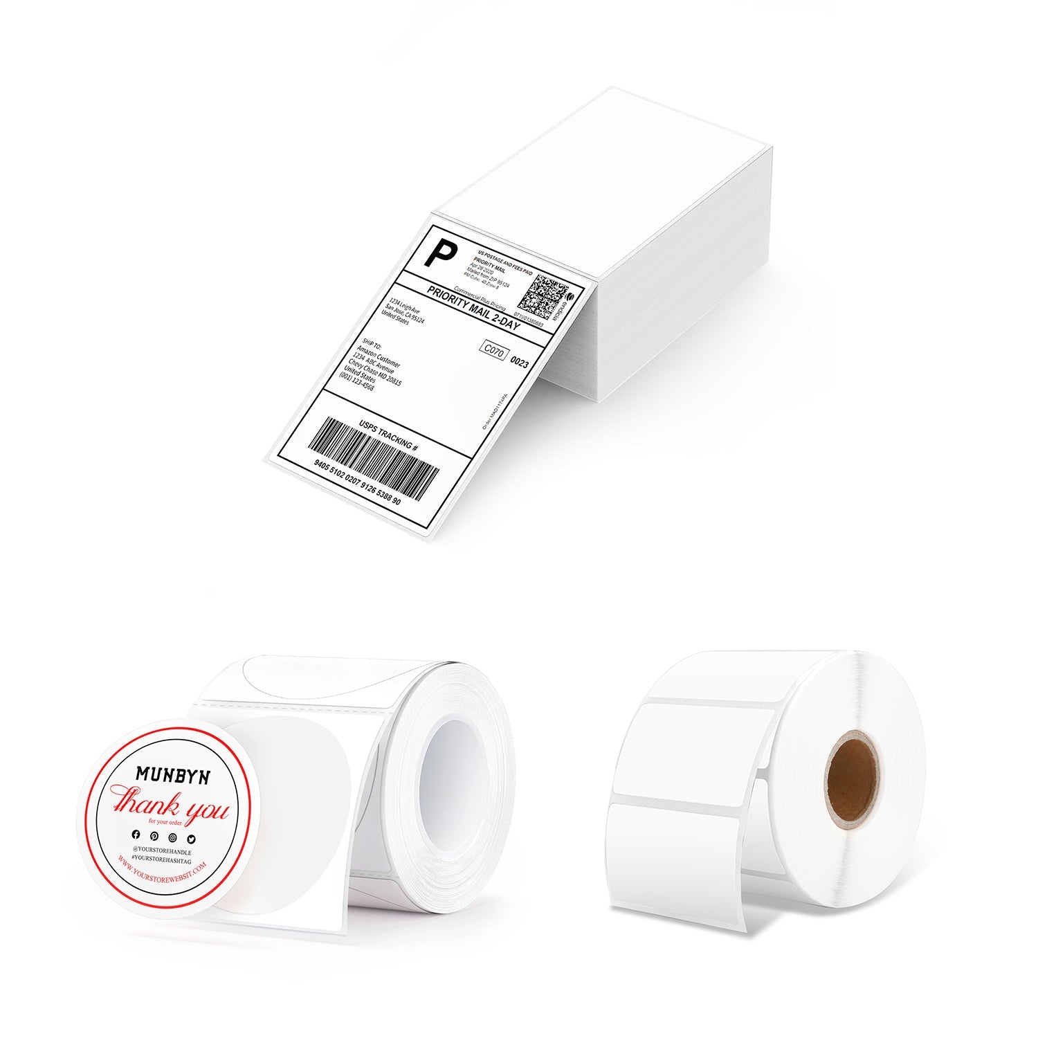 MUNBYN Candle Product Label Kit for Custom Packaging