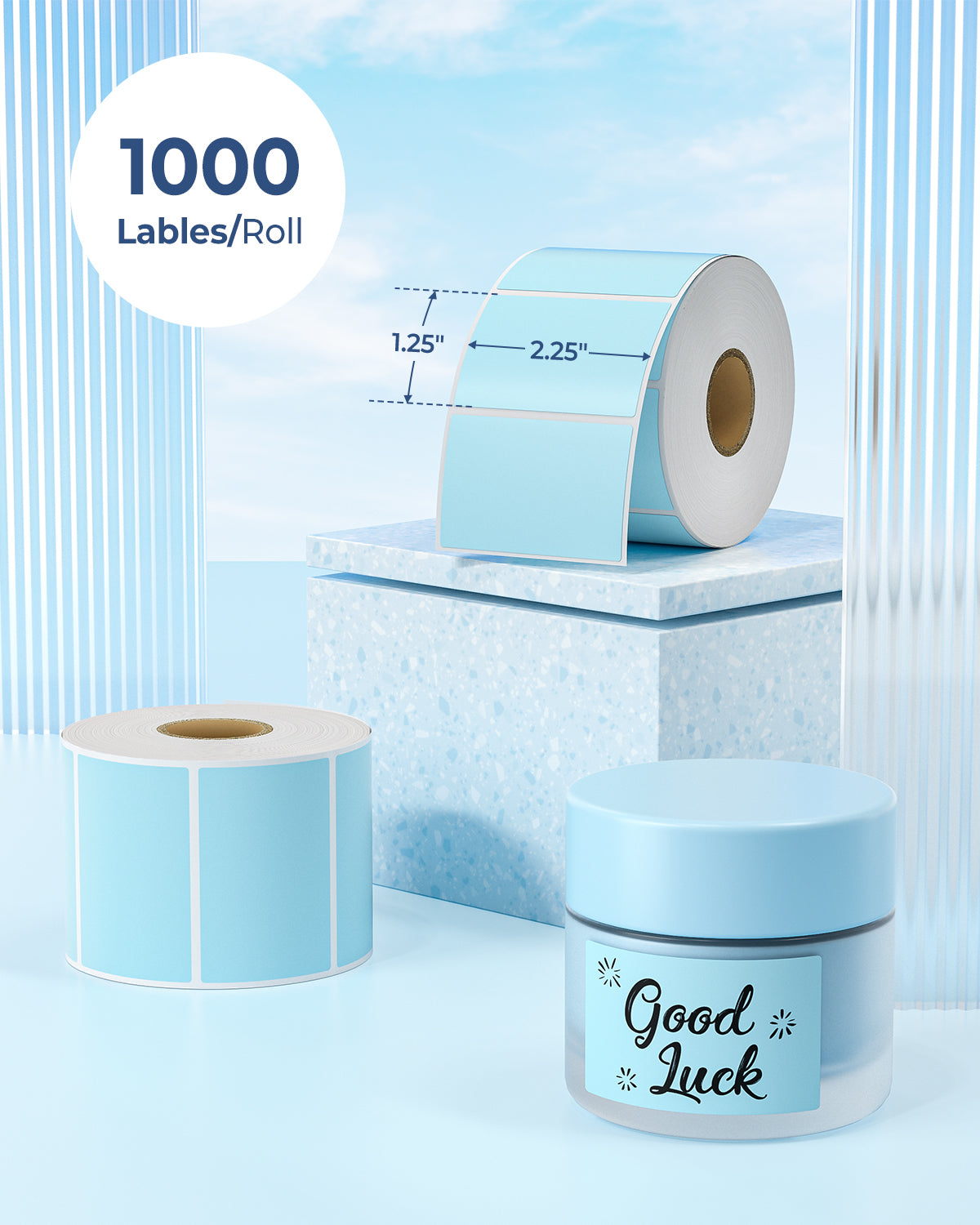 2.25" x 1.25" Rectangle Labels