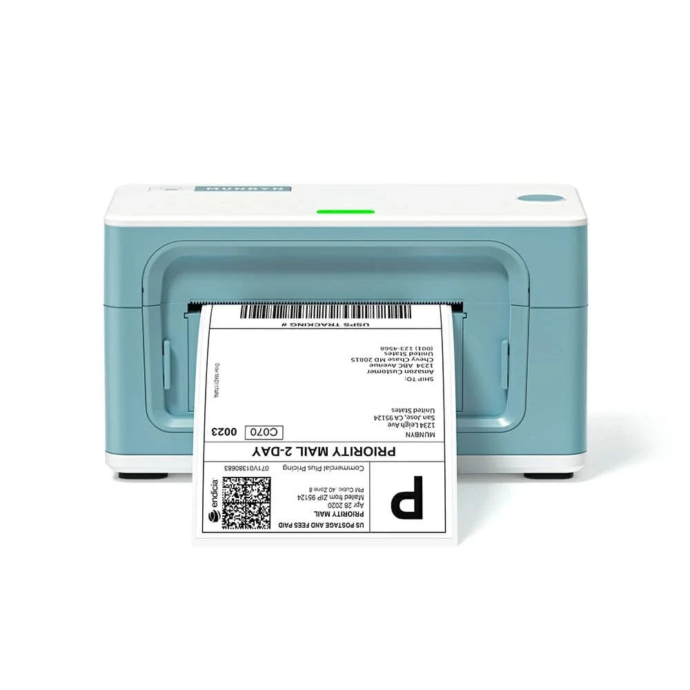 MUNBYN RealWriter 941 Bluetooth Upgraded Thermal Label Printer - 300DPI (Pink)