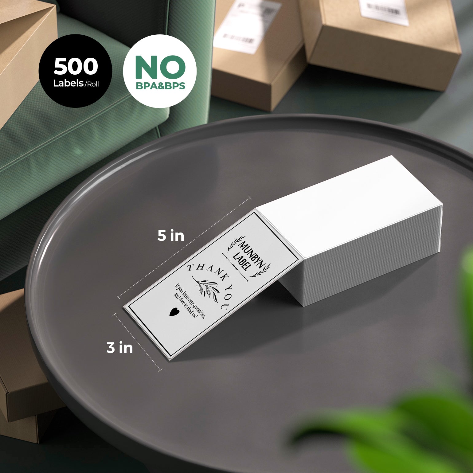 3" x 5" Generic Labels