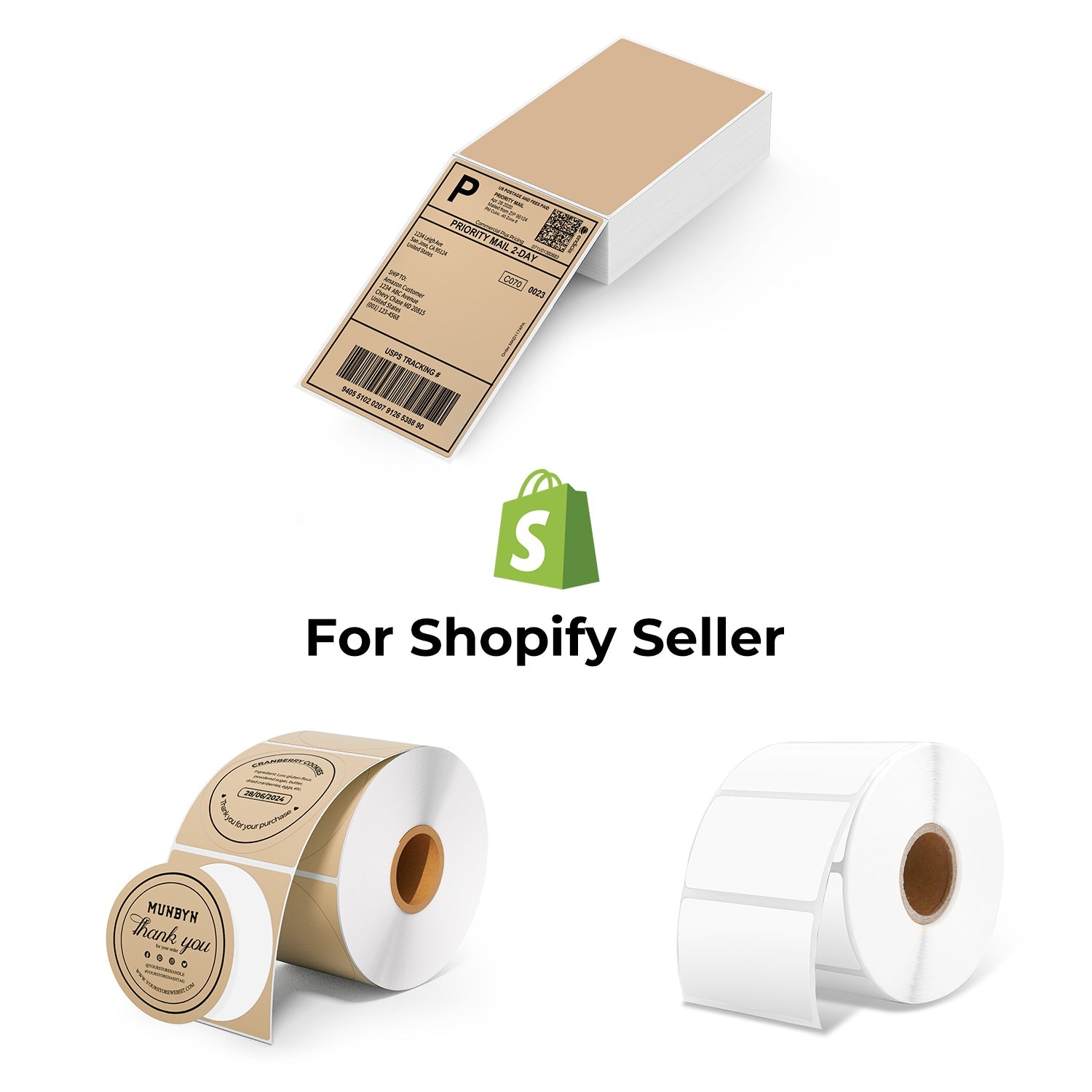 MUNBYN Shopify Branding and Product Display Label Kit