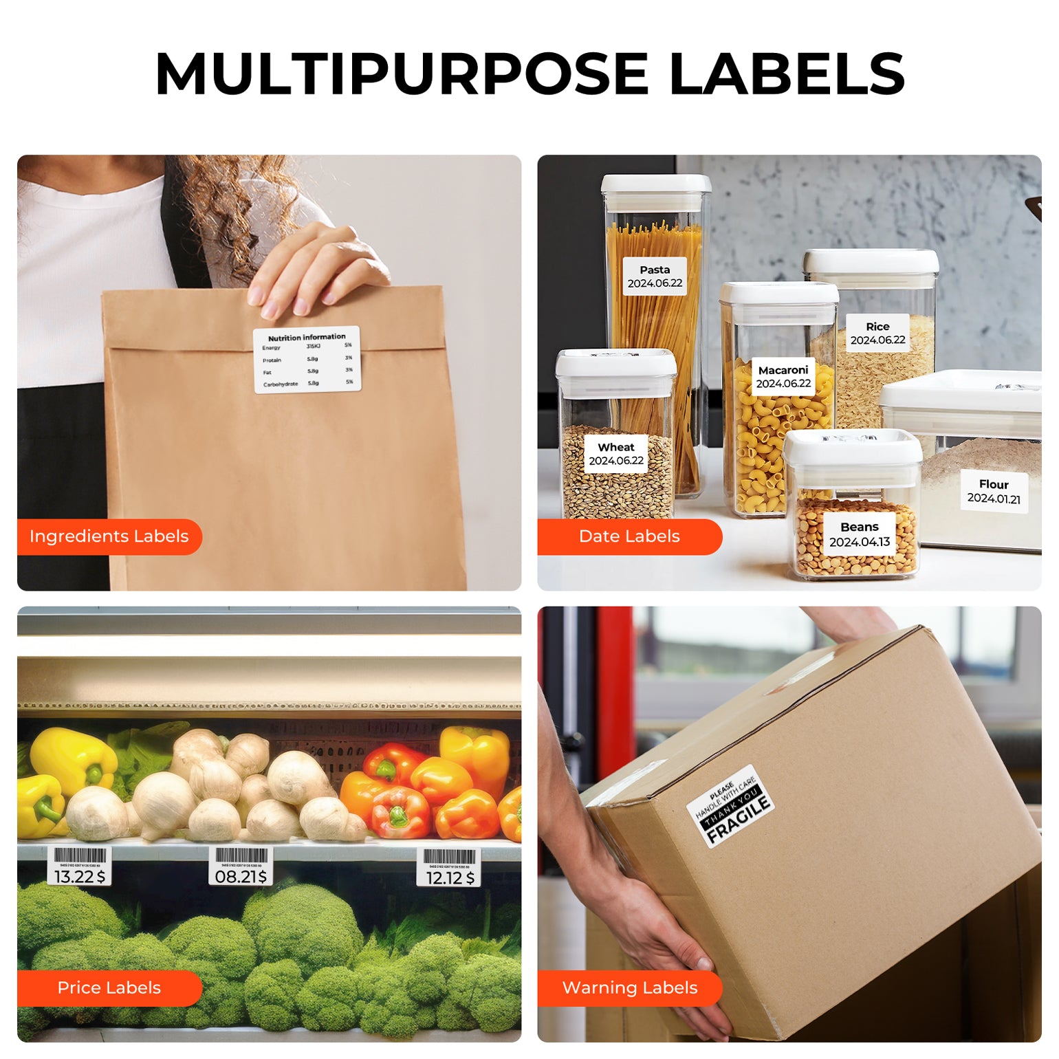 3" x 2" Generic Labels