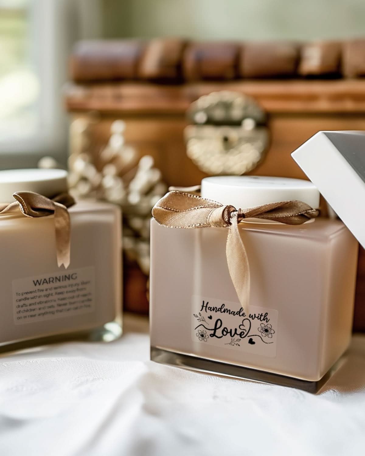 MUNBYN 2.25"x1.25" Transparent Rectangle Labels (500/Roll)