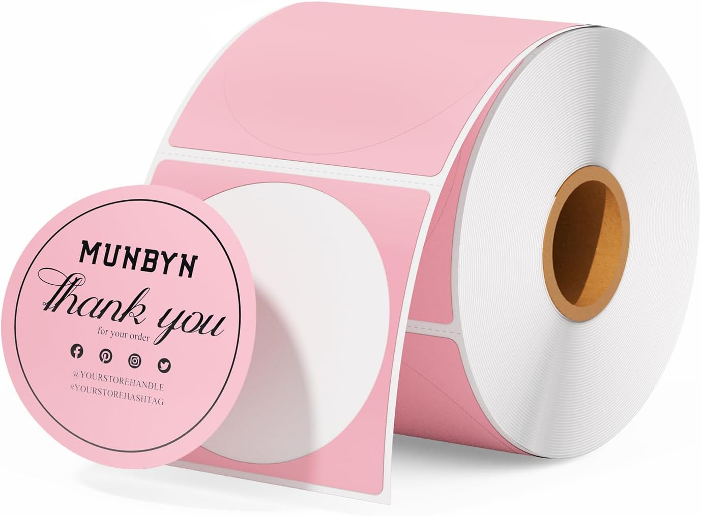 MUNBYN 2"x2" Generic Circle Series Thermal Labels (750/Roll)
