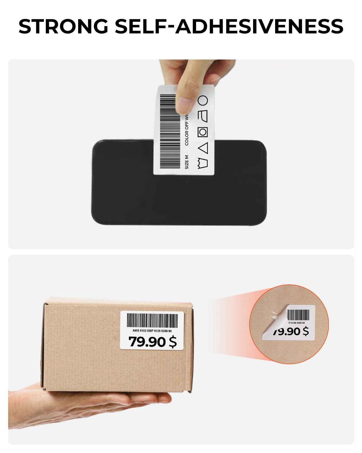 MUNBYN 3"x2" Generic Rectangle Series Thermal Labels (500/Roll)
