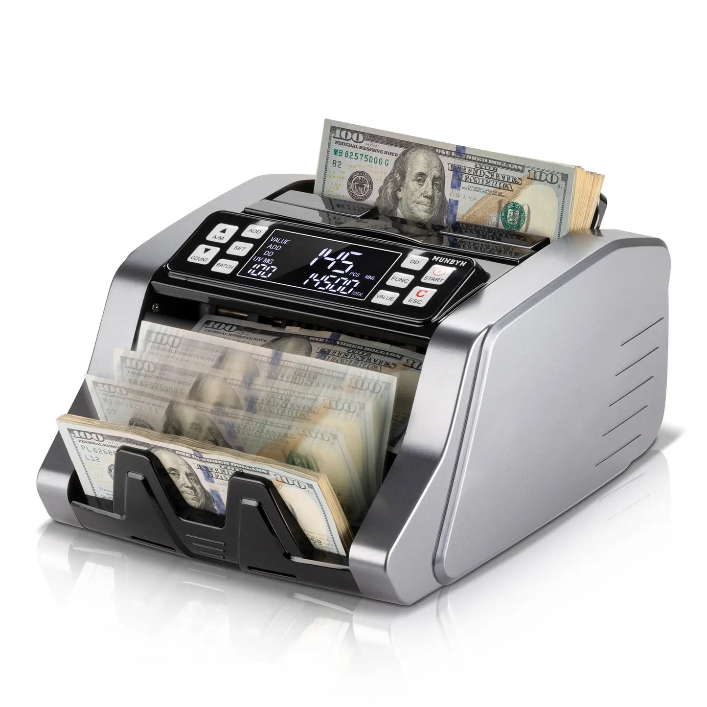 MUNBYN  IMC51 Money Counter Machine with LCD Display Small Business Bill Counter