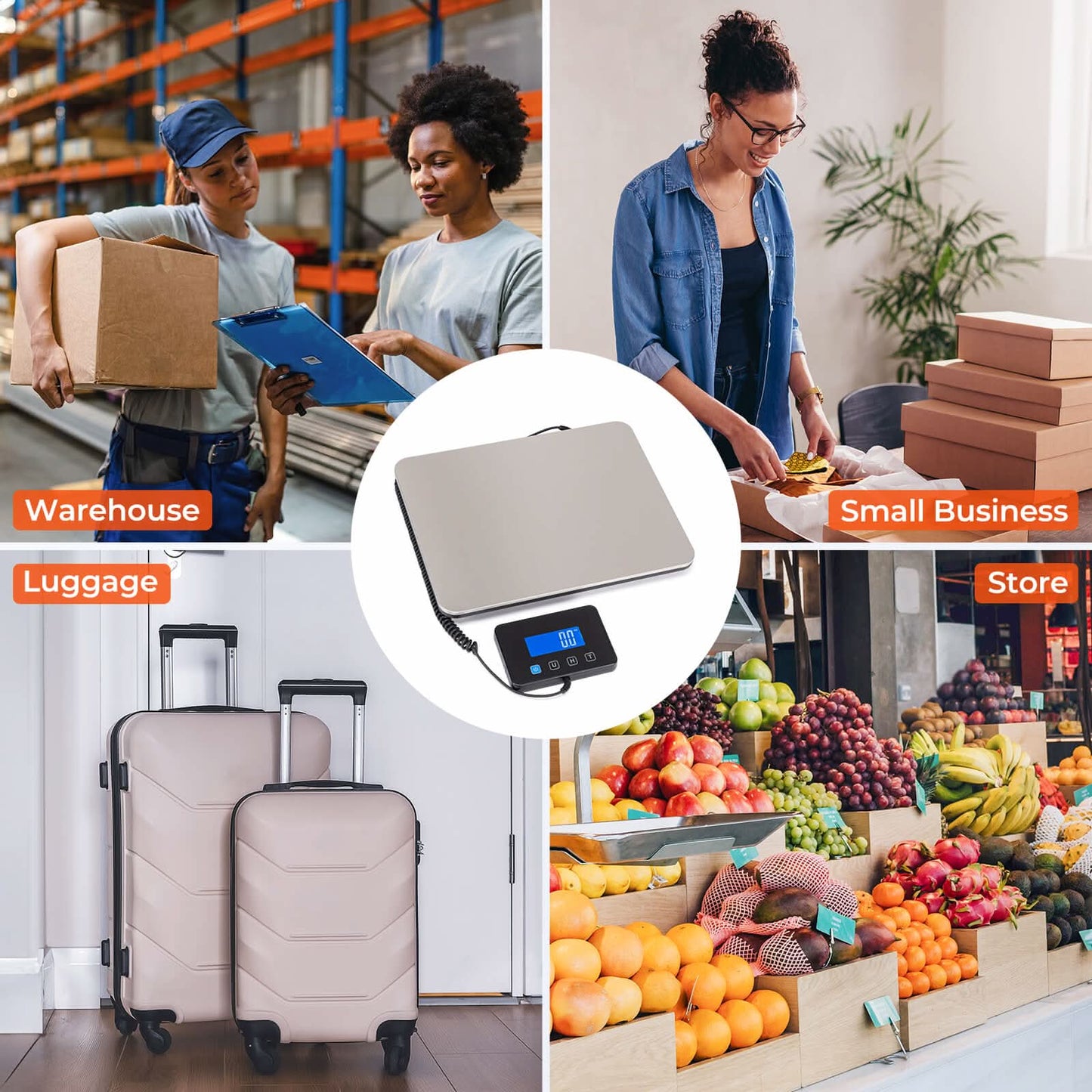 MUNBYN IPS03 440lb/1.8oz Digital Postal Shipping Scale