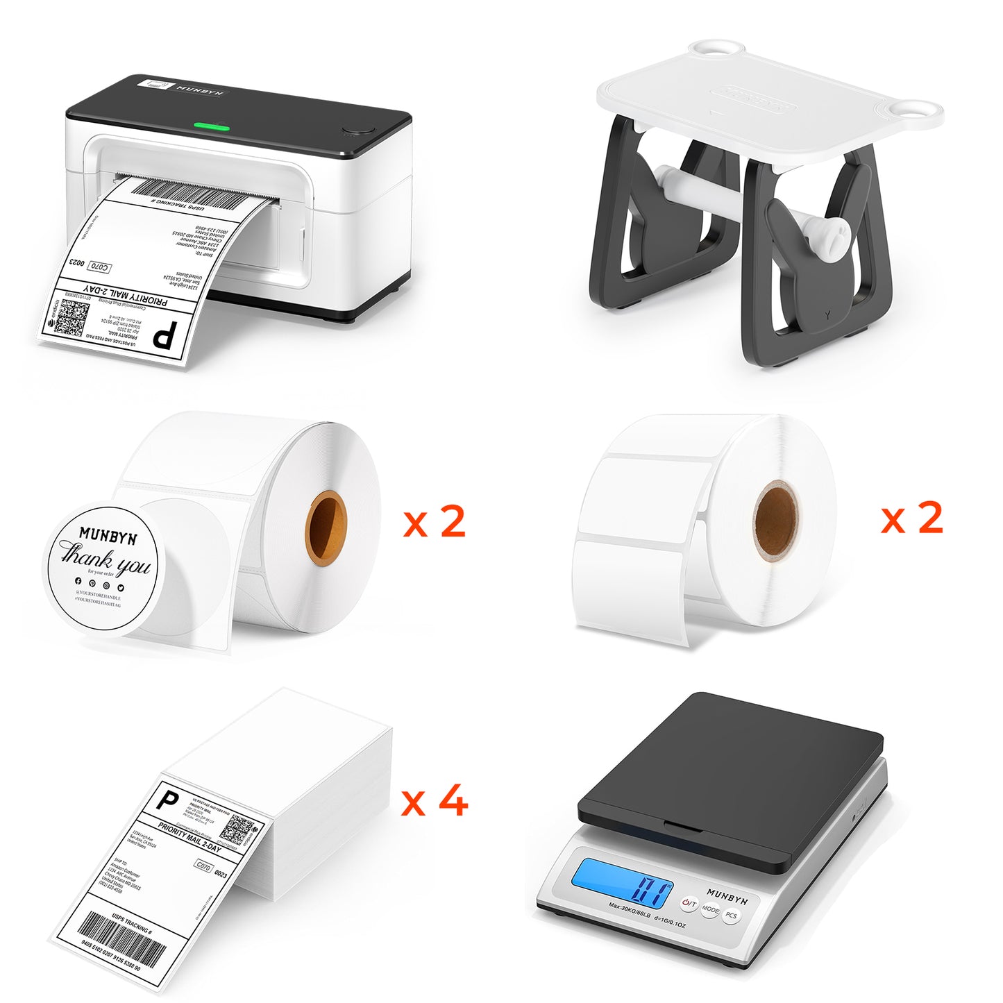 MUNBYN RealWriter 941B Bluetooth Thermal Label Printer Kit