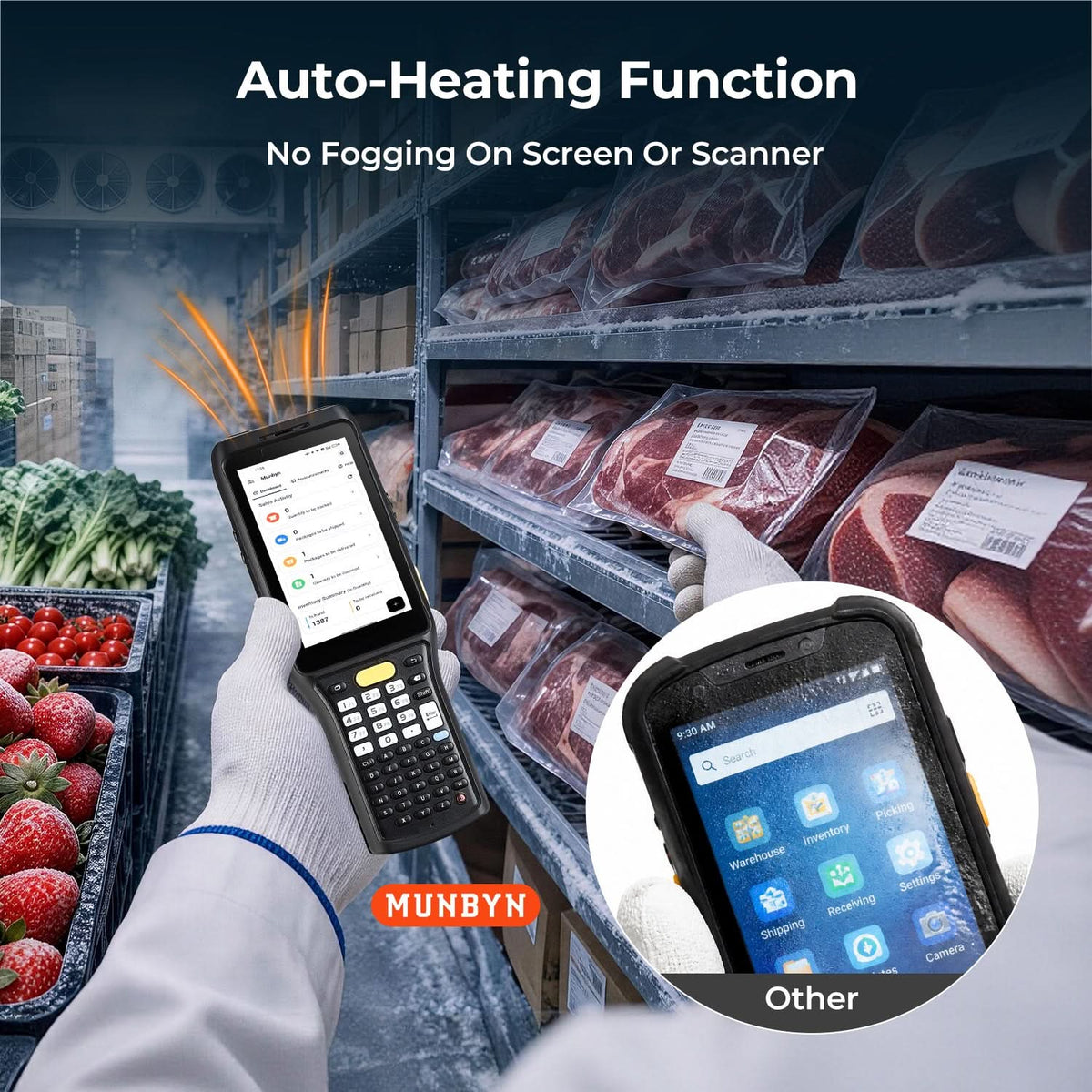 MUNBYN MC011 Cold Chain Barcode Scanner