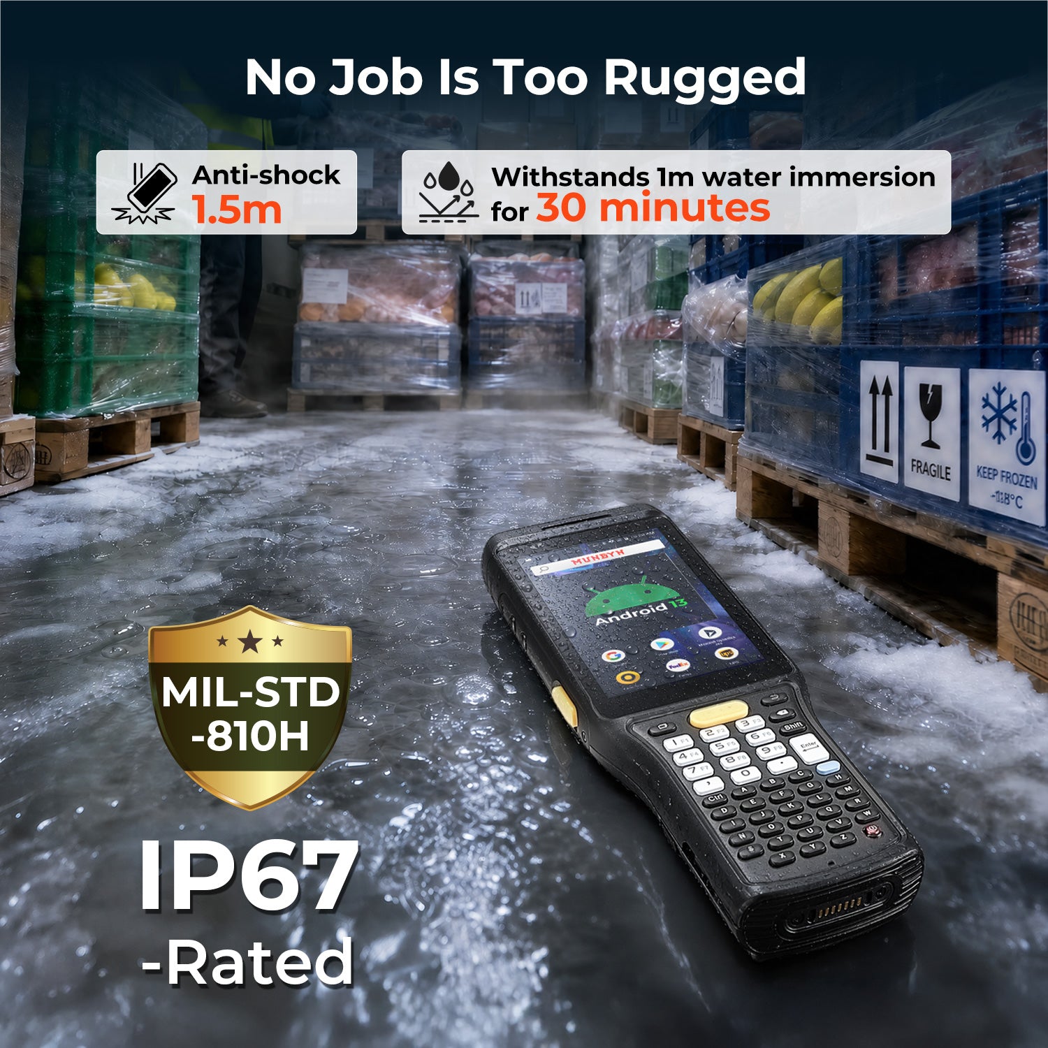 MUNBYN MC011 Cold Chain Barcode Scanner
