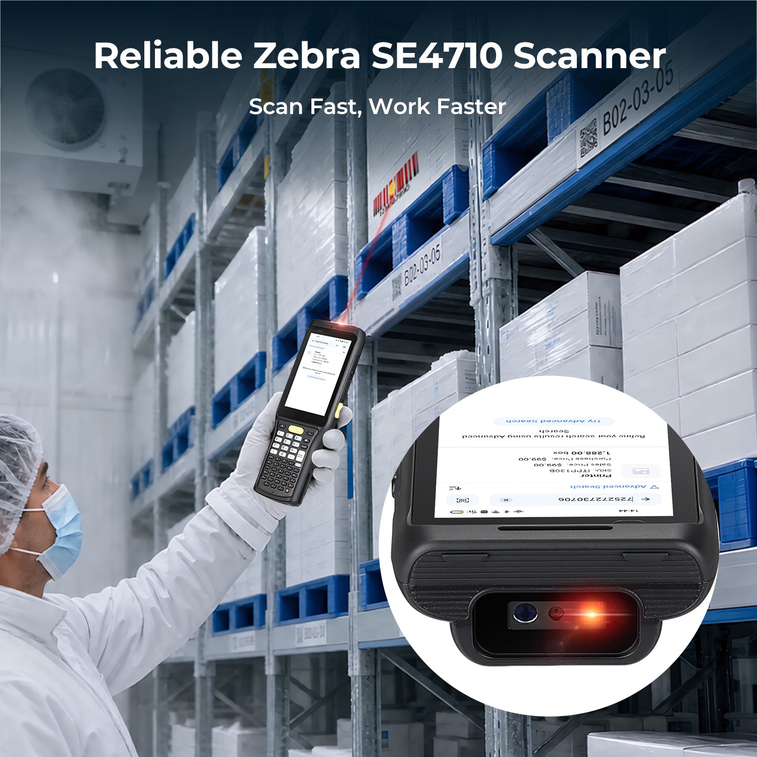 MUNBYN MC011 Cold Chain Barcode Scanner