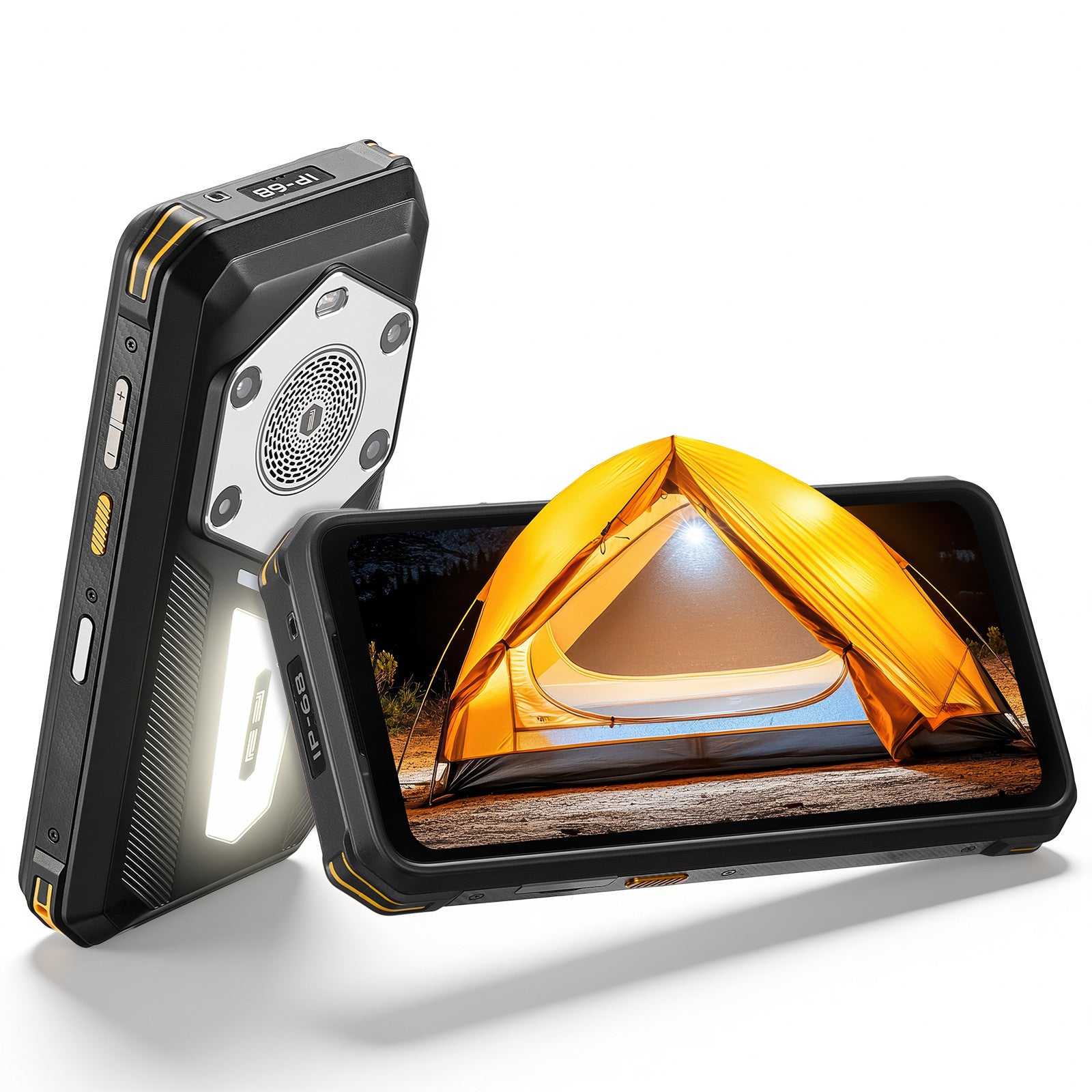 MUNBYN MT002 rugged cell phone with sturdy design, large screen, and durable exterior suitable for outdoor use.