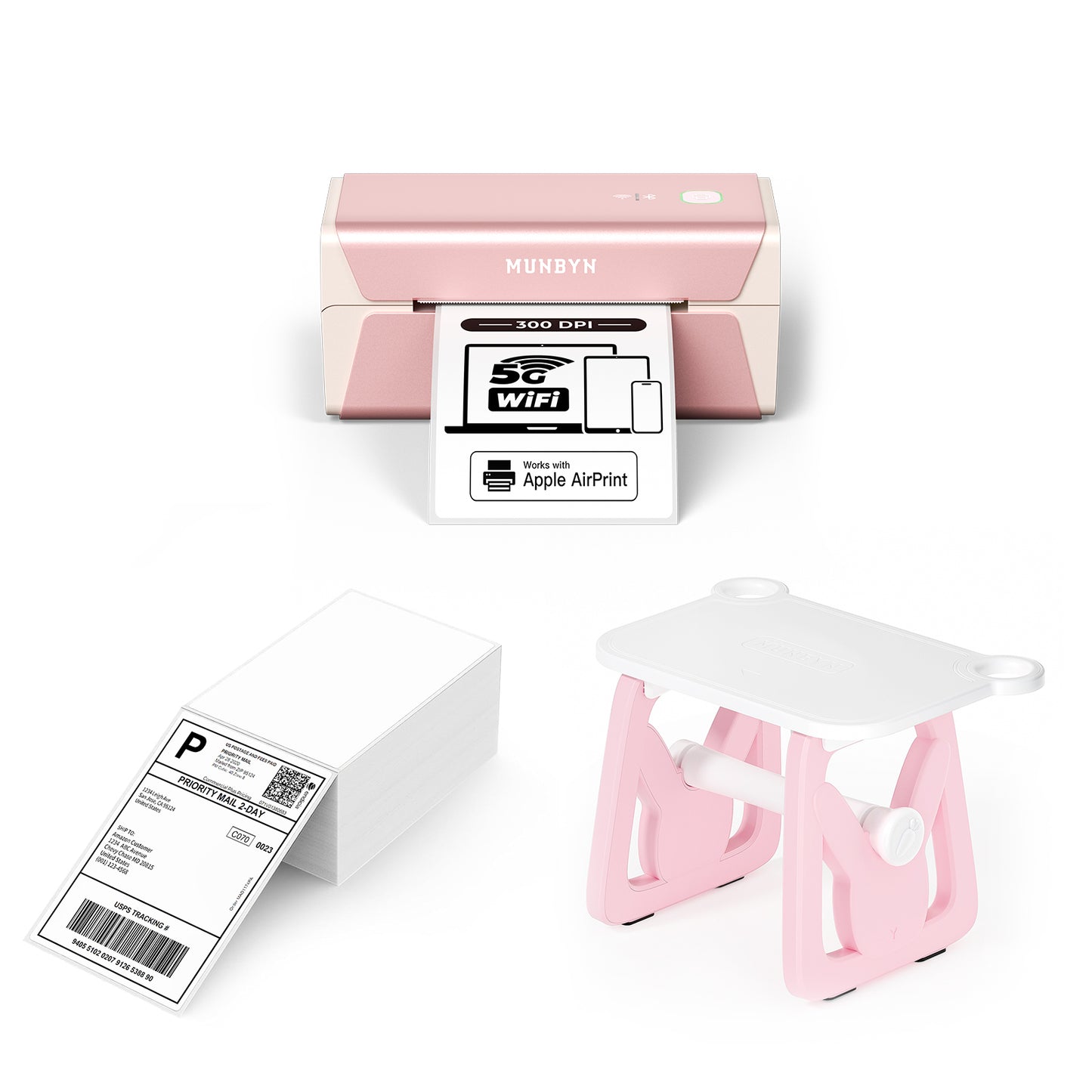 MUNBYN RealWriter 401AP AirPrint Thermal Label Printer Kit