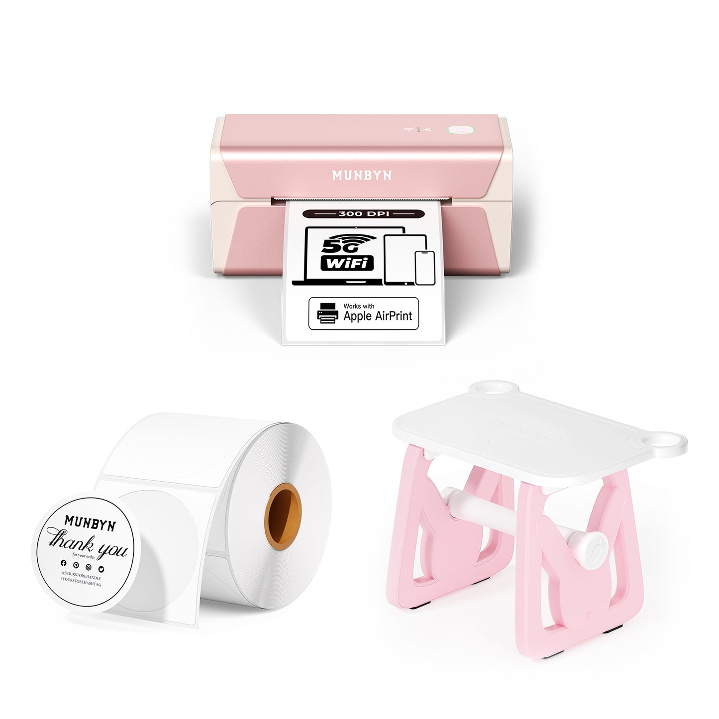 MUNBYN RealWriter 401AP AirPrint Thermal Label Printer Kit