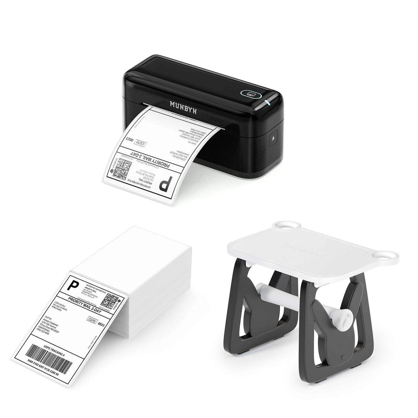 MUNBYN RealWriter 402B Bluetooth Thermal Label Printer Kit