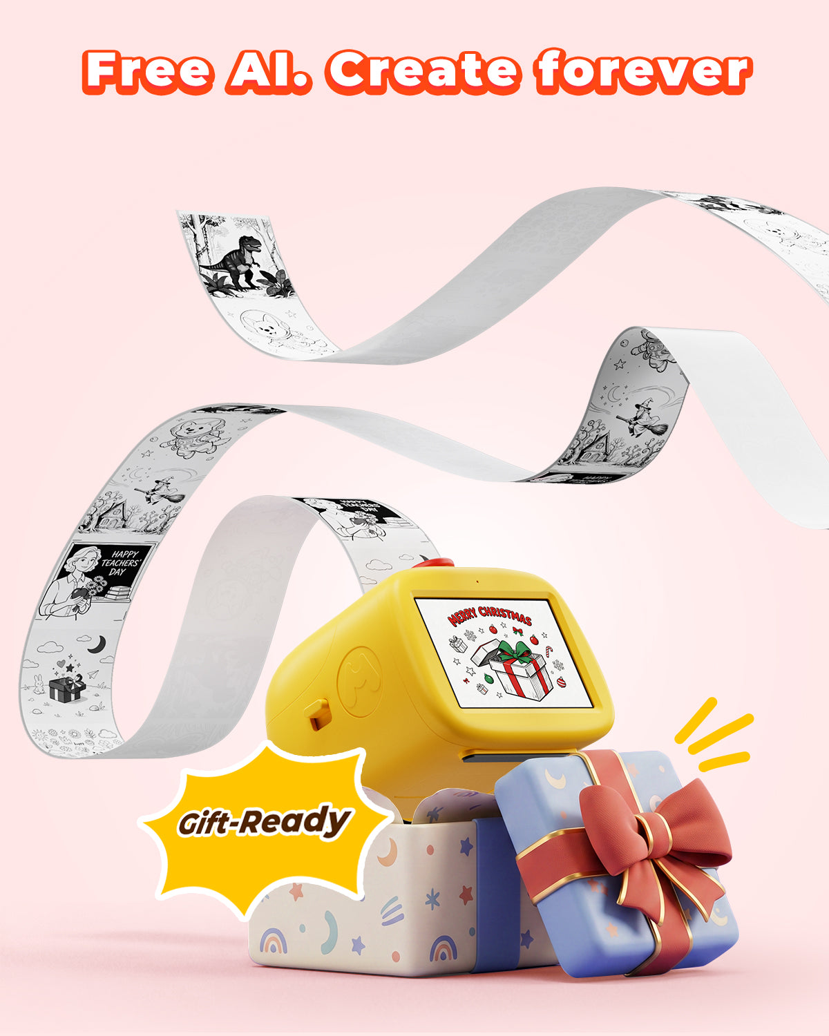 MUNBYN Stickee SP01 AI Sticker Printer for Kids