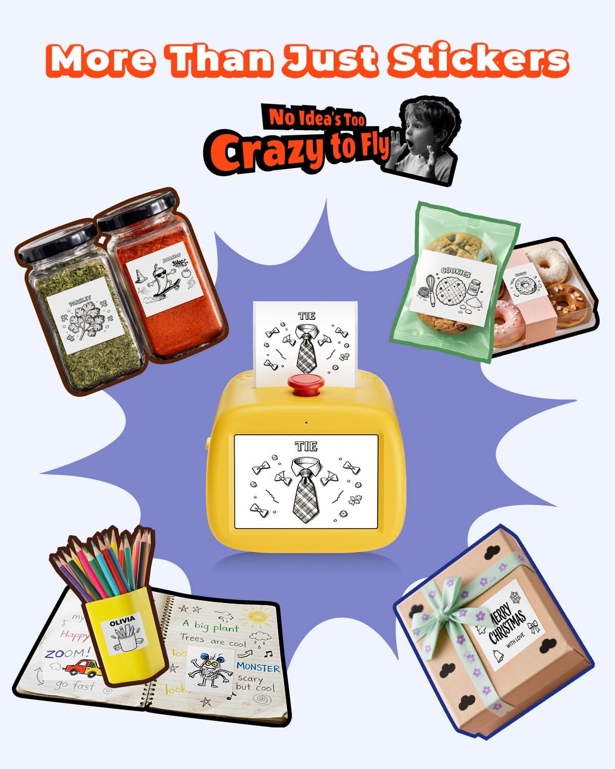AI sticker printer for kids, craft users