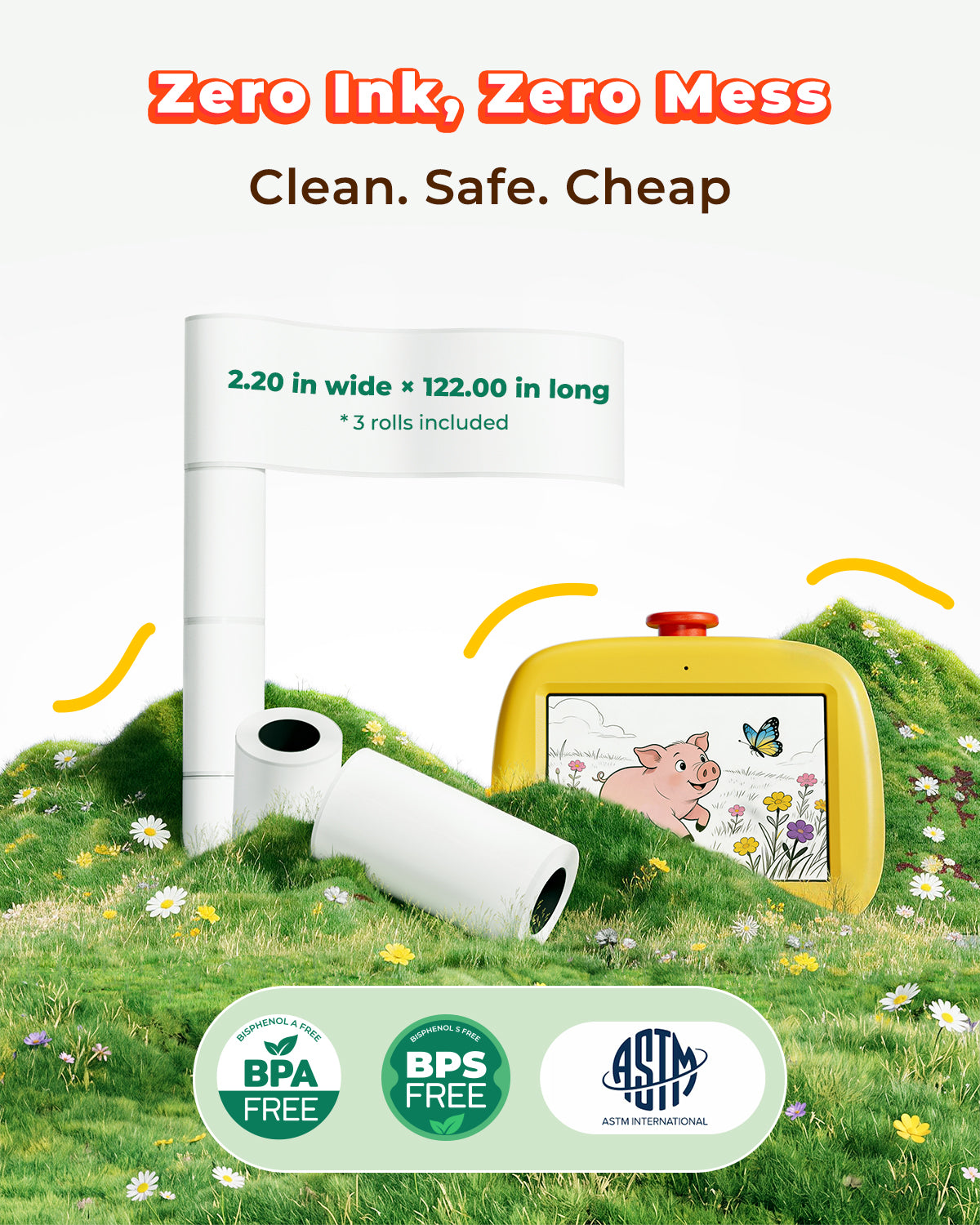 MUNBYN Stickee SP01 AI Sticker Printer for Kids