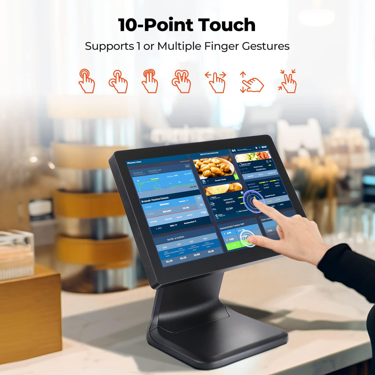MUNBYN IPTS002 10-point capacitive touch display