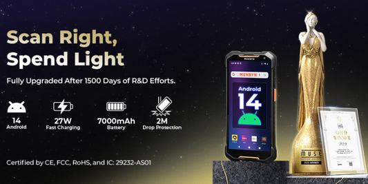 MUNBYN AS01 Android Handheld Scanner for Retail