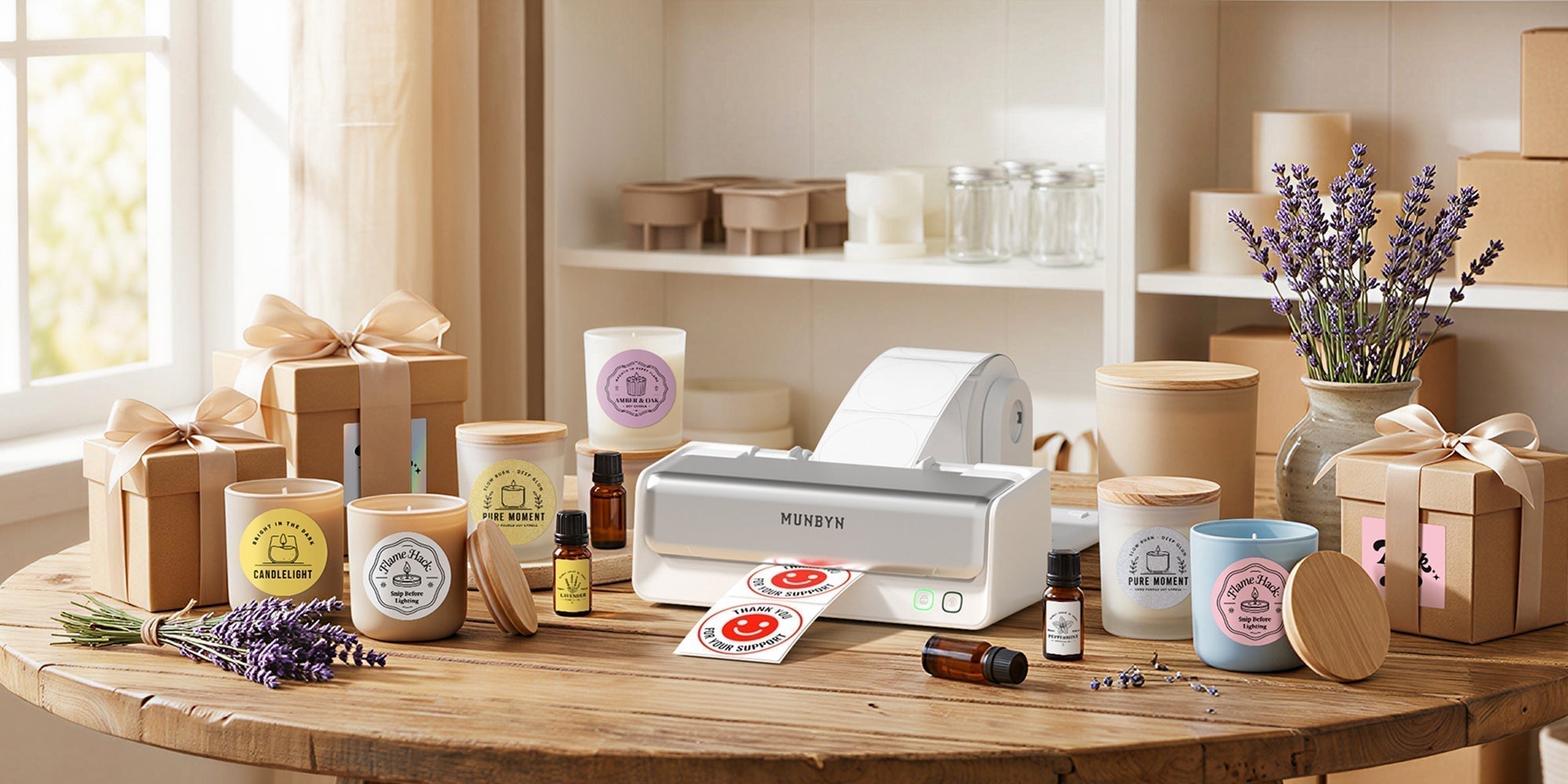 How to Elevate Your Handmade Packaging with MUNBYN & Michaels