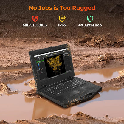 MUNBYN IRX15 15.6" Rugged Laptop Windows 11 Pro, Intel i5-1135G7, 16GB+512GB