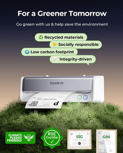 Munbyn printer with sustainability