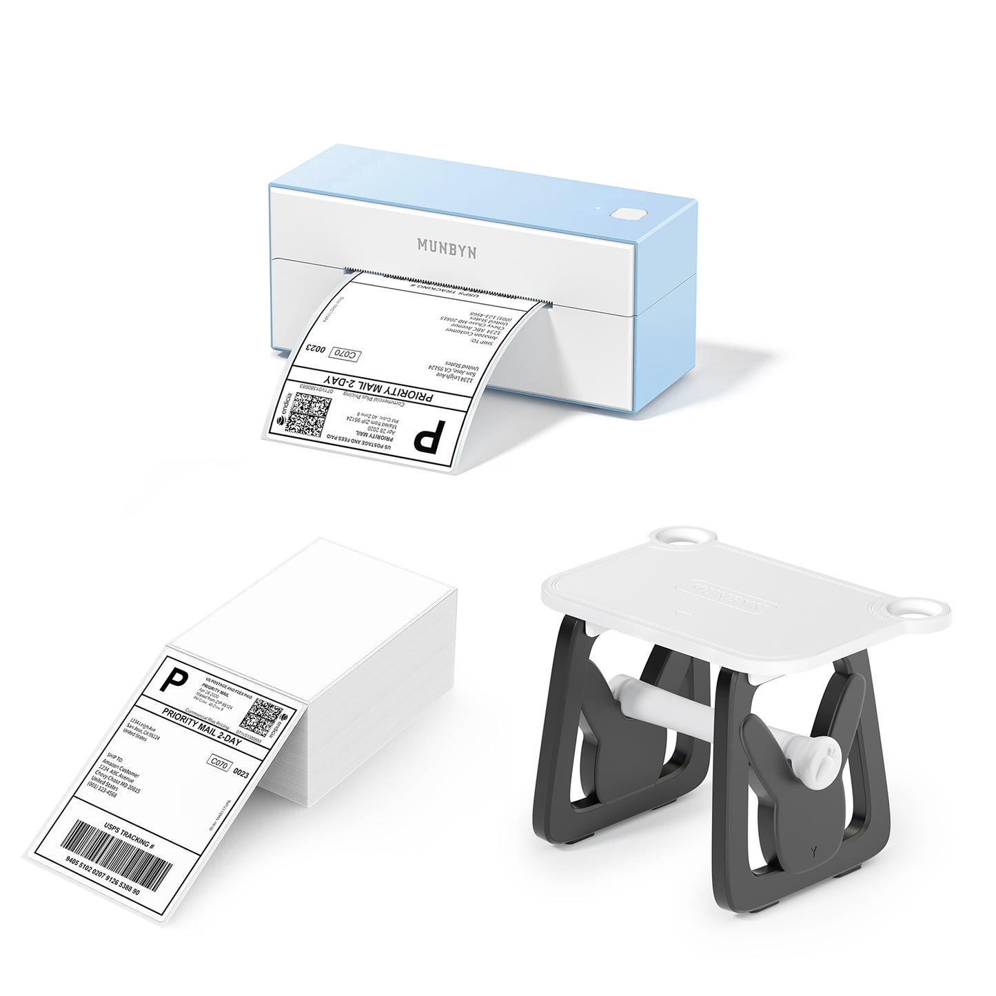 MUNBYN RealWriter 129B Bluetooth Thermal Label Printer Kit
