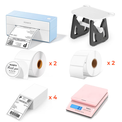MUNBYN RealWriter 129B Bluetooth Thermal Label Printer Kit