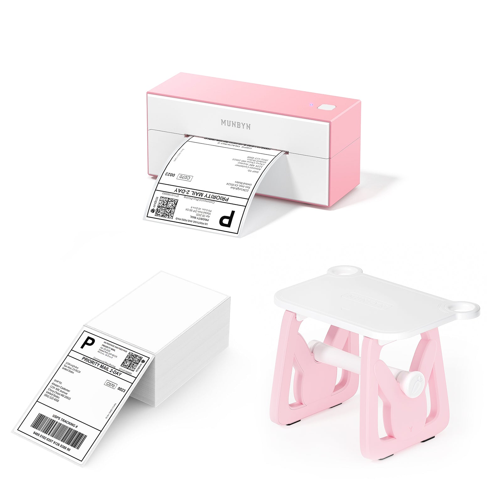 MUNBYN RealWriter 129B Bluetooth Thermal Label Printer Kit