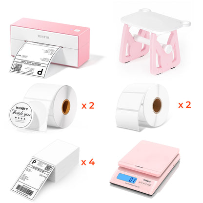 MUNBYN RealWriter 129B Bluetooth Thermal Label Printer Kit