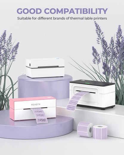 MUNBYN 2.25"x1.25" Generic Rectangle Series Thermal Labels (1000/Roll)