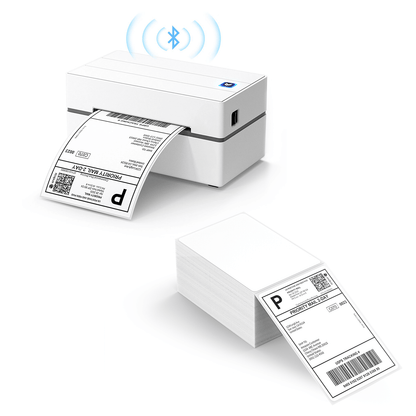 MUNBYN Bluetooth Thermal Label Printer P130B Starter Kit