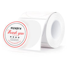 MUNBYN 2" Round Dual Color Red&Black Thermal Labels 150/Roll