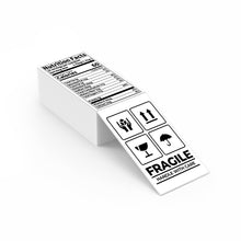 MUNBYN 3”x5" Generic Rectangle Series Fan-Fold Direct Thermal Shipping Labels (500/Stack)