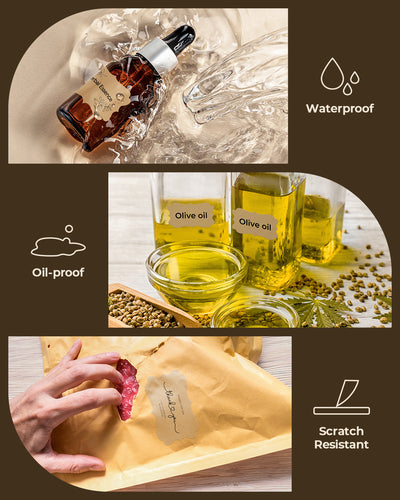 2.5" x 1.5" Kraft Labels