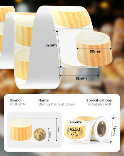 2" Baking Labels