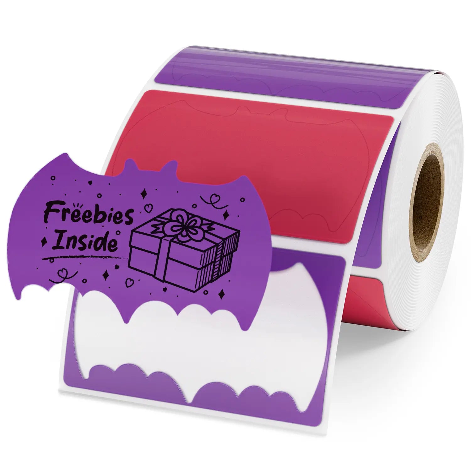 MUNBYN Bat Shaped Thermal Labels for Party