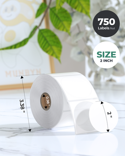 MUNBYN RealWriter 941BP Bluetooth Printer, Circle Labels & 3-in-1 Holder Candle Kit
