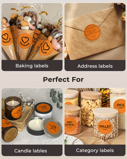 MUNBYN 2"x2" Generic Circle Series Thermal Labels (750/Roll)