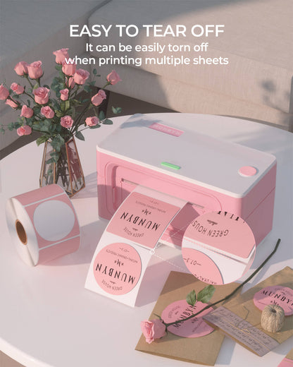 MUNBYN 2"x2" Generic Circle Series Thermal Labels (750/Roll)