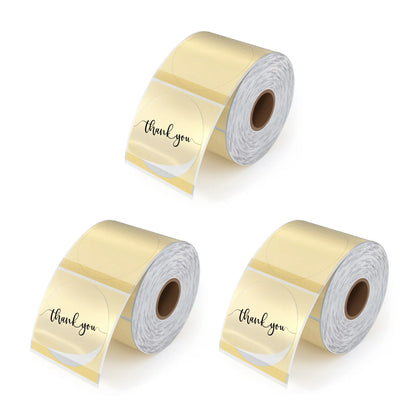 MUNBYN 2" Glitter Series Round Thermal Labels (500/Roll)