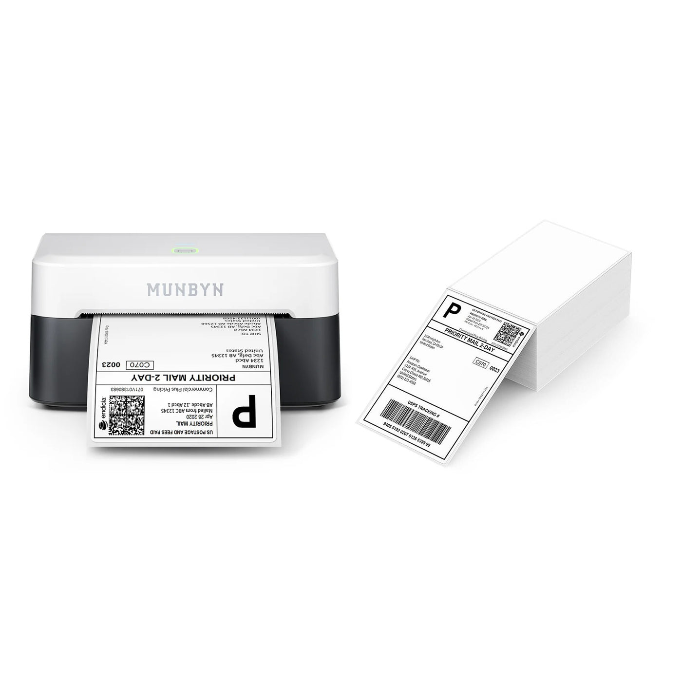 MUNBYN RW403B Bluetooth Thermal Label Printer