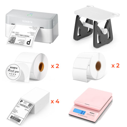 [Pre-Order] MUNBYN RealWriter 403B Bluetooth Thermal Label Printer Kit