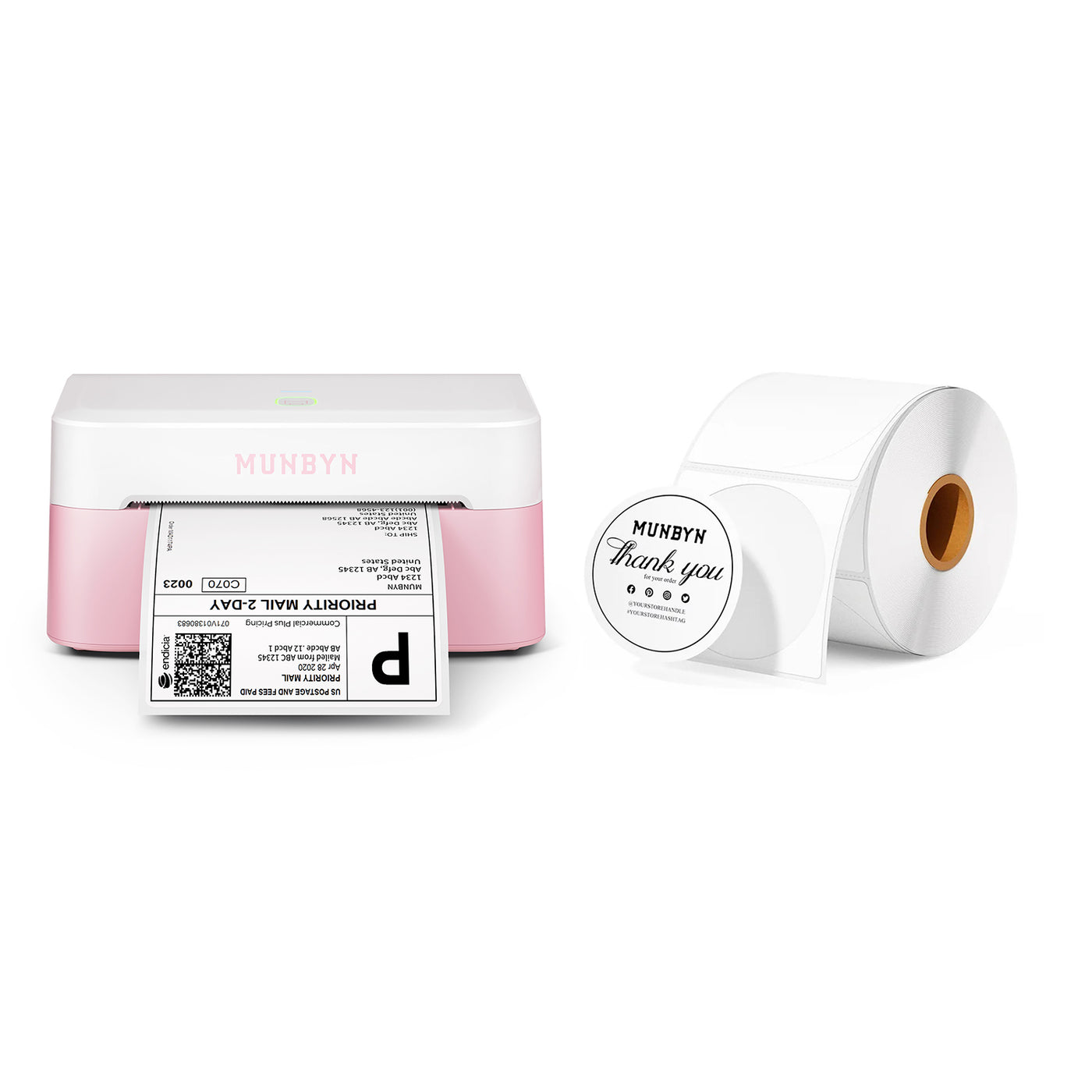 MUNBYN RW403B Bluetooth Thermal Label Printer