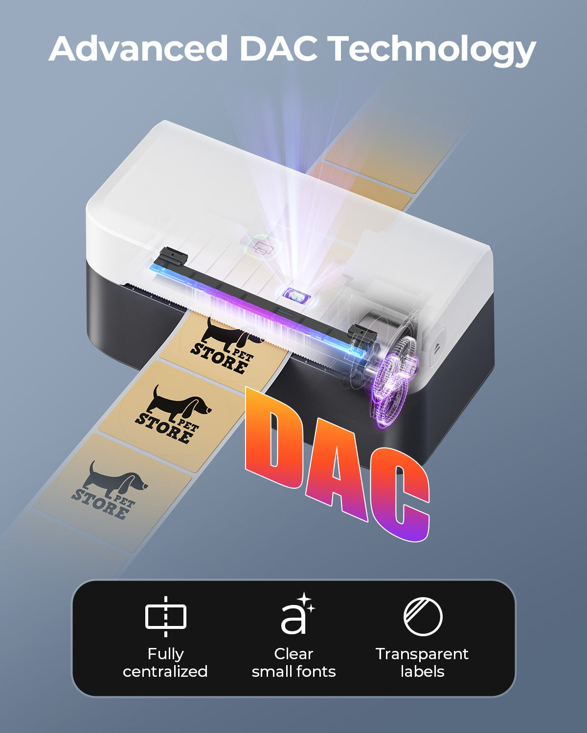 MUNBYN RealWriter 403B Bluetooth Thermal Label Printer