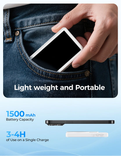 MUNBYN Magnetic Wireless Selfie Monitor with Bluetooth Remote