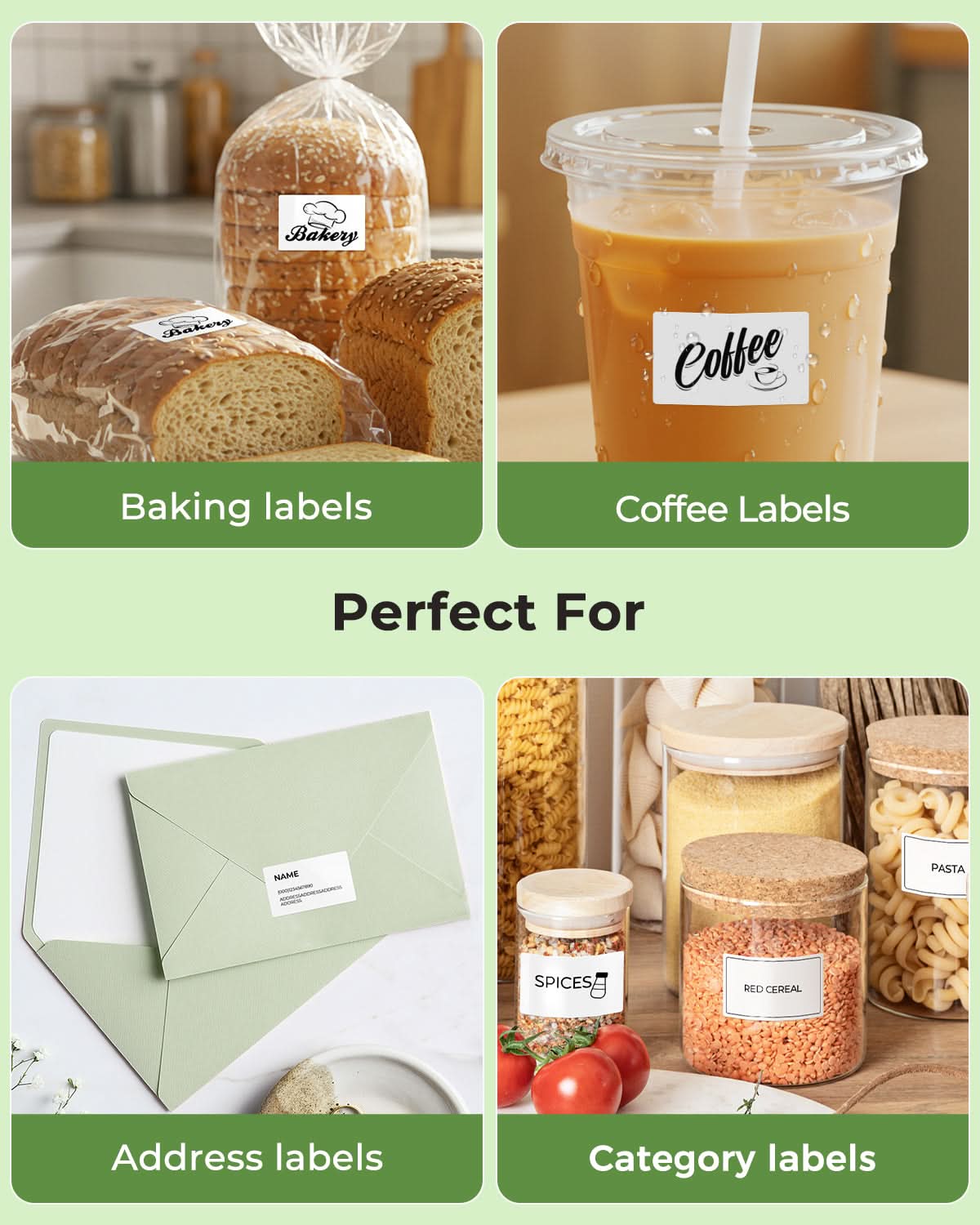 Rectangular MUNBYN label printer paper measuring 1.97 x 1.18 inches, shown in a close-up image with 50 sheets.