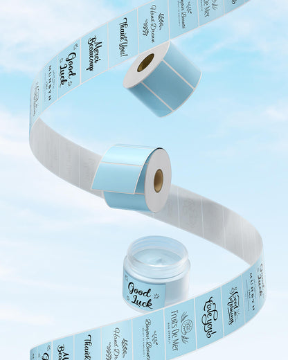 MUNBYN 2.25"x1.25" Generic Rectangle Series Thermal Labels (1000/Roll)