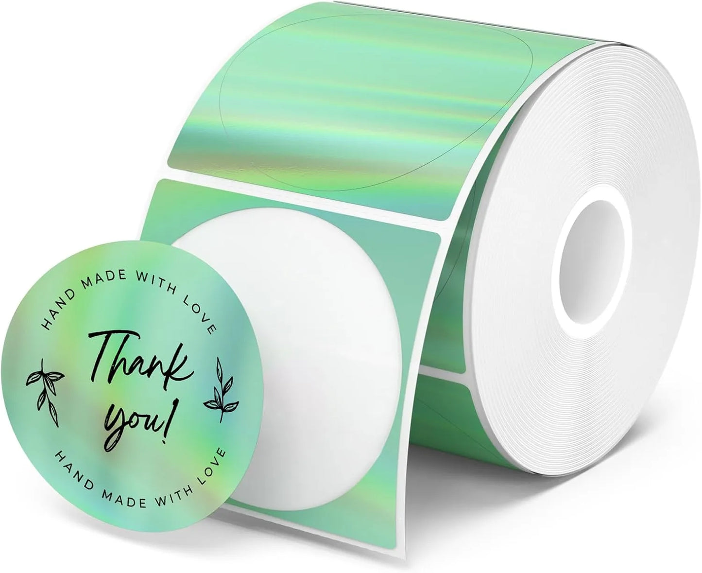 MUNBYN 2" Circle Holographic Series Thermal Labels